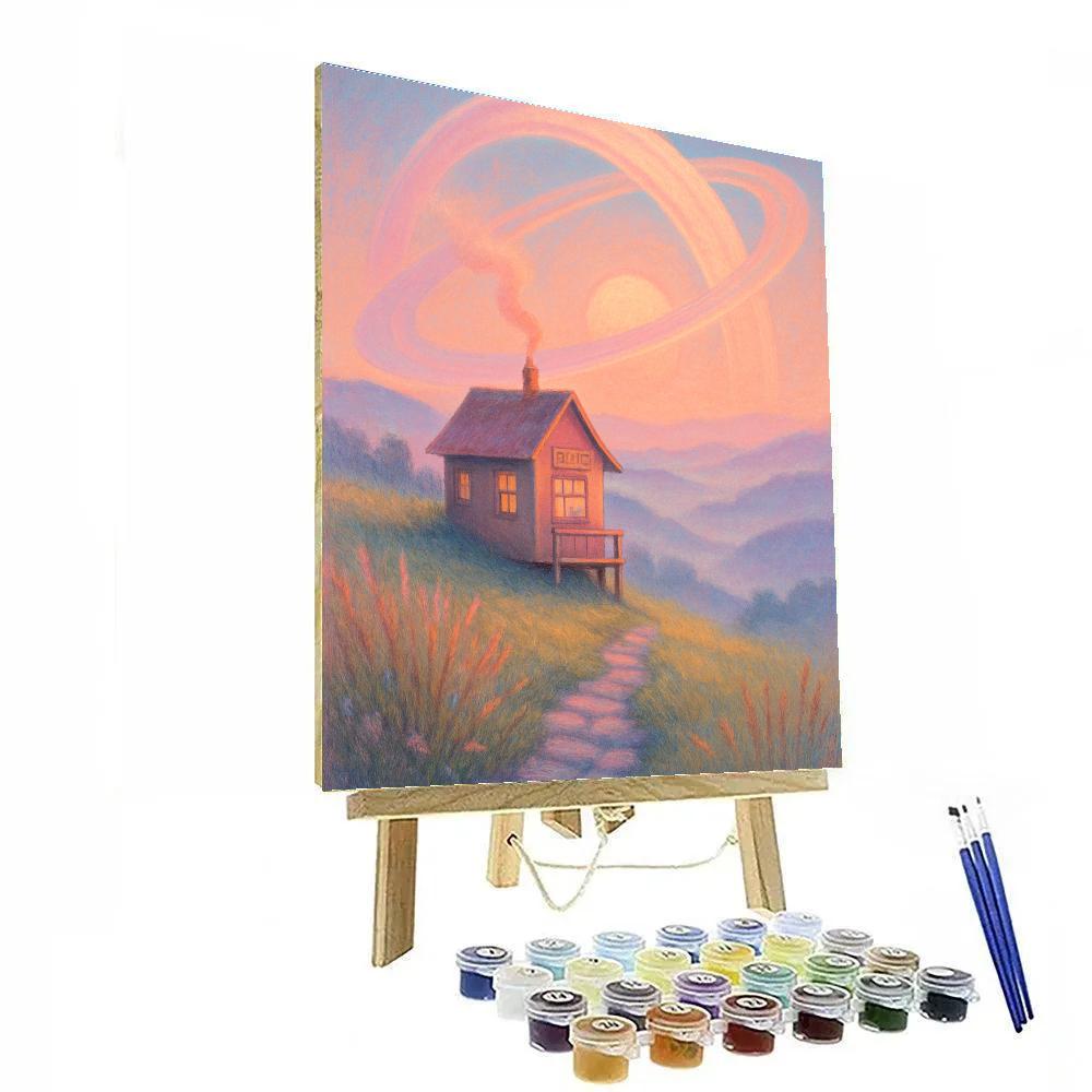Highland Tea House Numbered painting kits