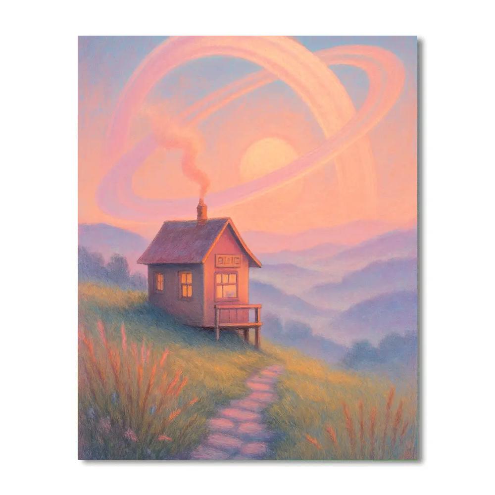 Highland Tea House Numbered painting kits