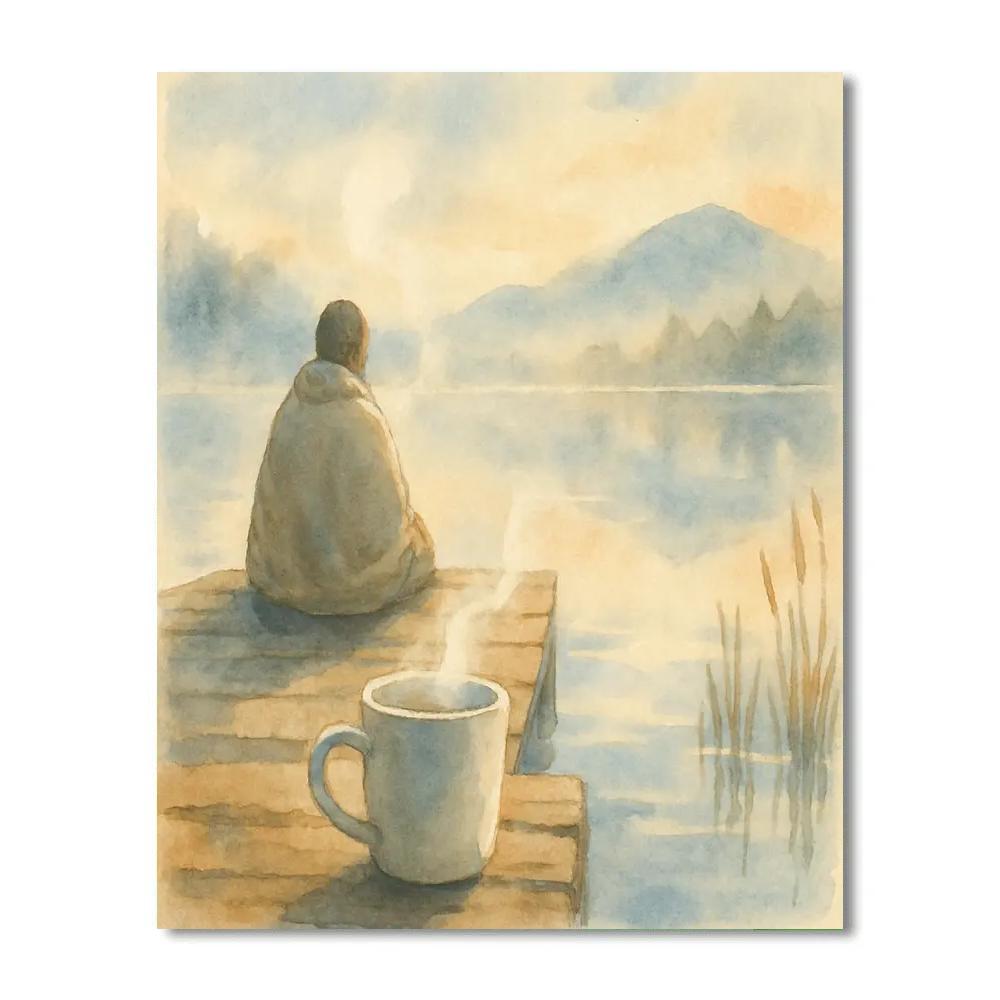 Dawn Tea By The Dock Paint by numbers art