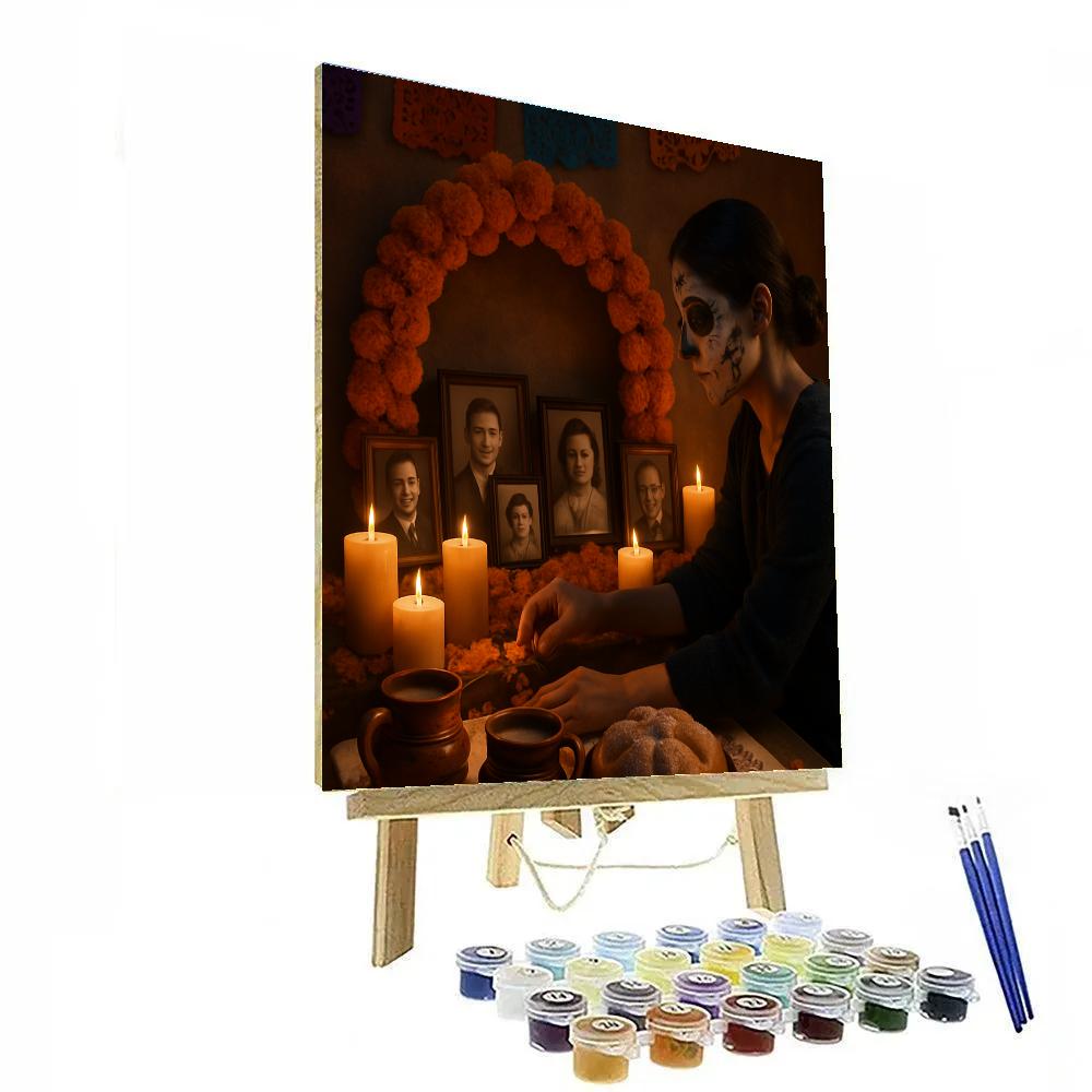 Dia De Muertos Home Altar Painting by numbers kit