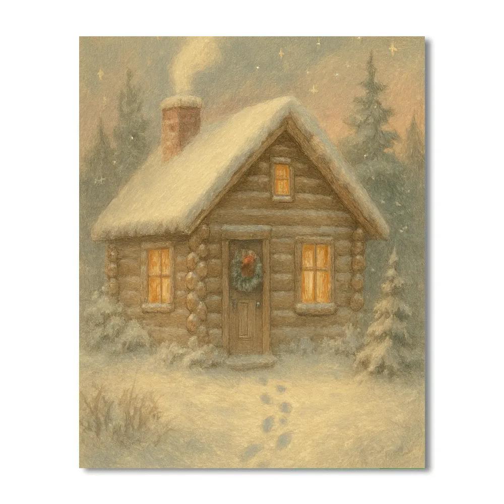 Cozy Chimney Cabin paint by color
