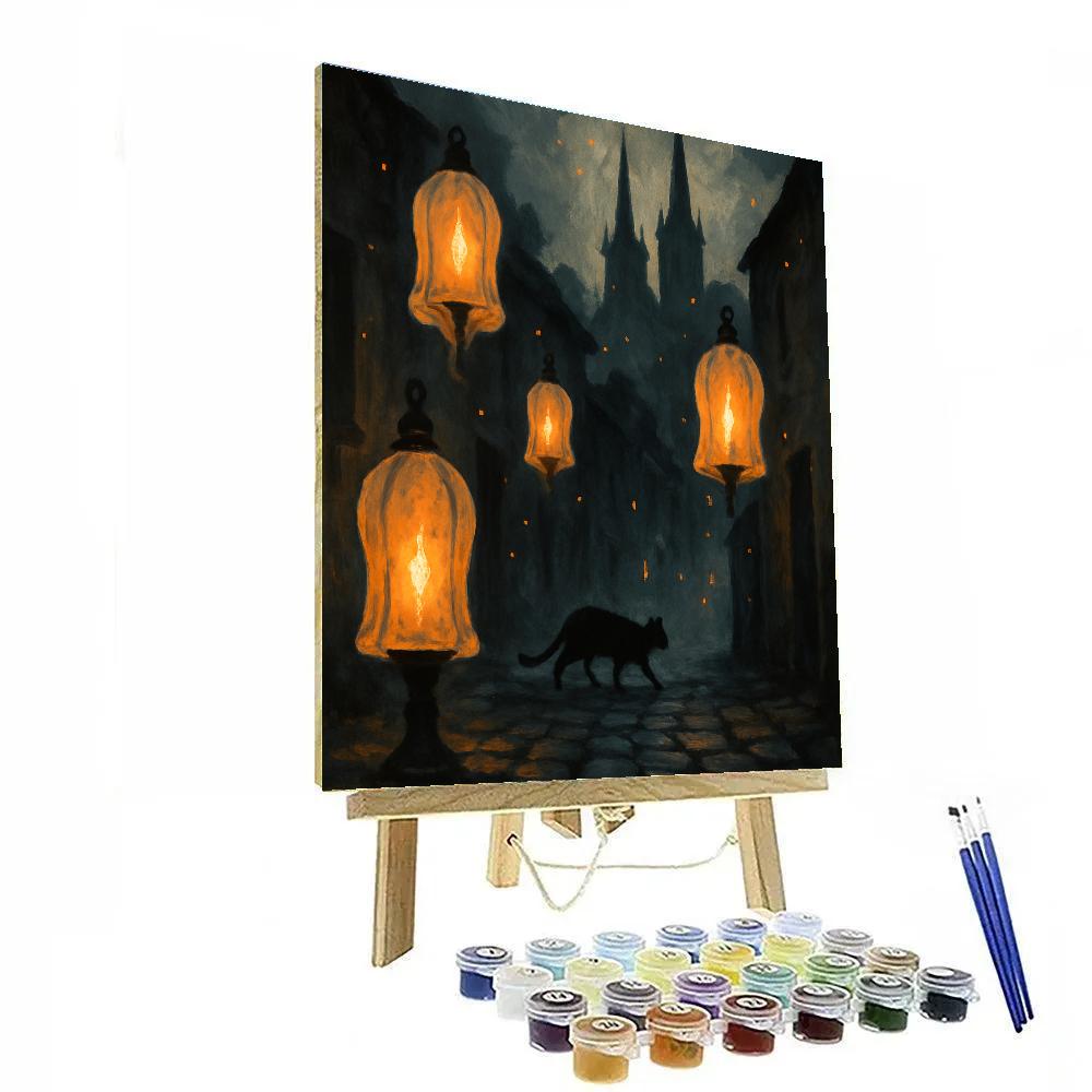 Lanterns Of Hollow Lane paint by numbers