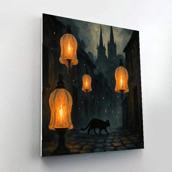 Lanterns Of Hollow Lane paint by numbers