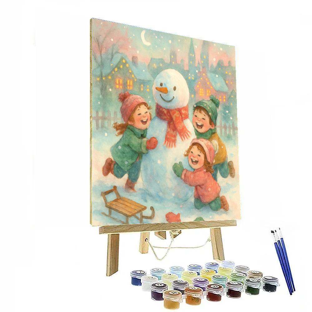 Children Building Joy Paint by numbers art