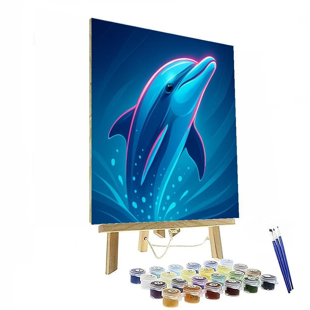 Vivid Dolphin Current Paint by numbers kits