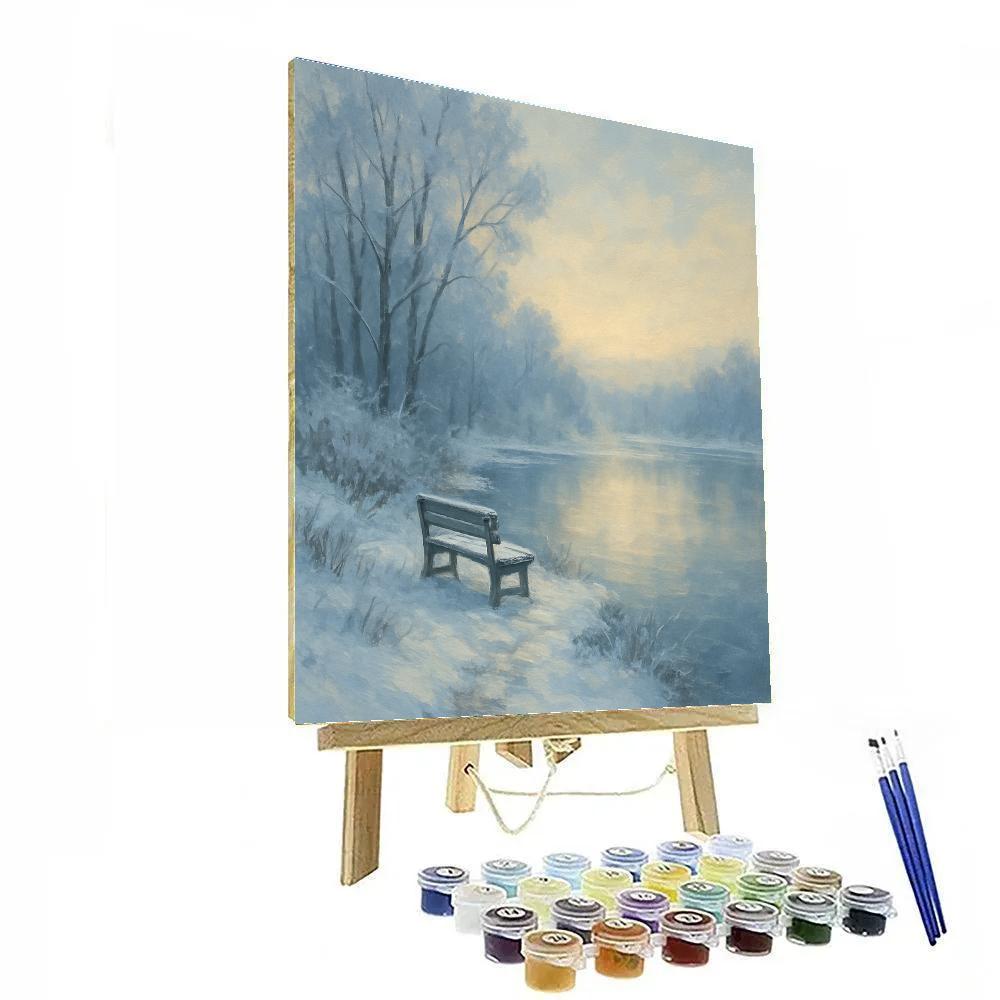 Snow Quiet At The Shore Painting by numbers kit