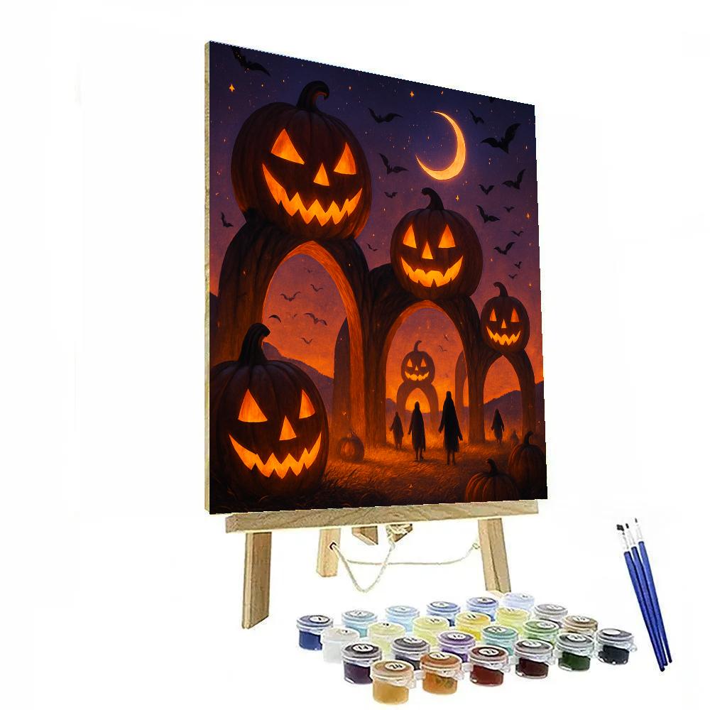 Cathedral Of Pumpkins Painting by numbers kit