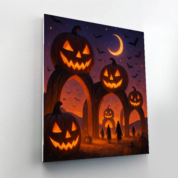 Cathedral Of Pumpkins Painting by numbers kit