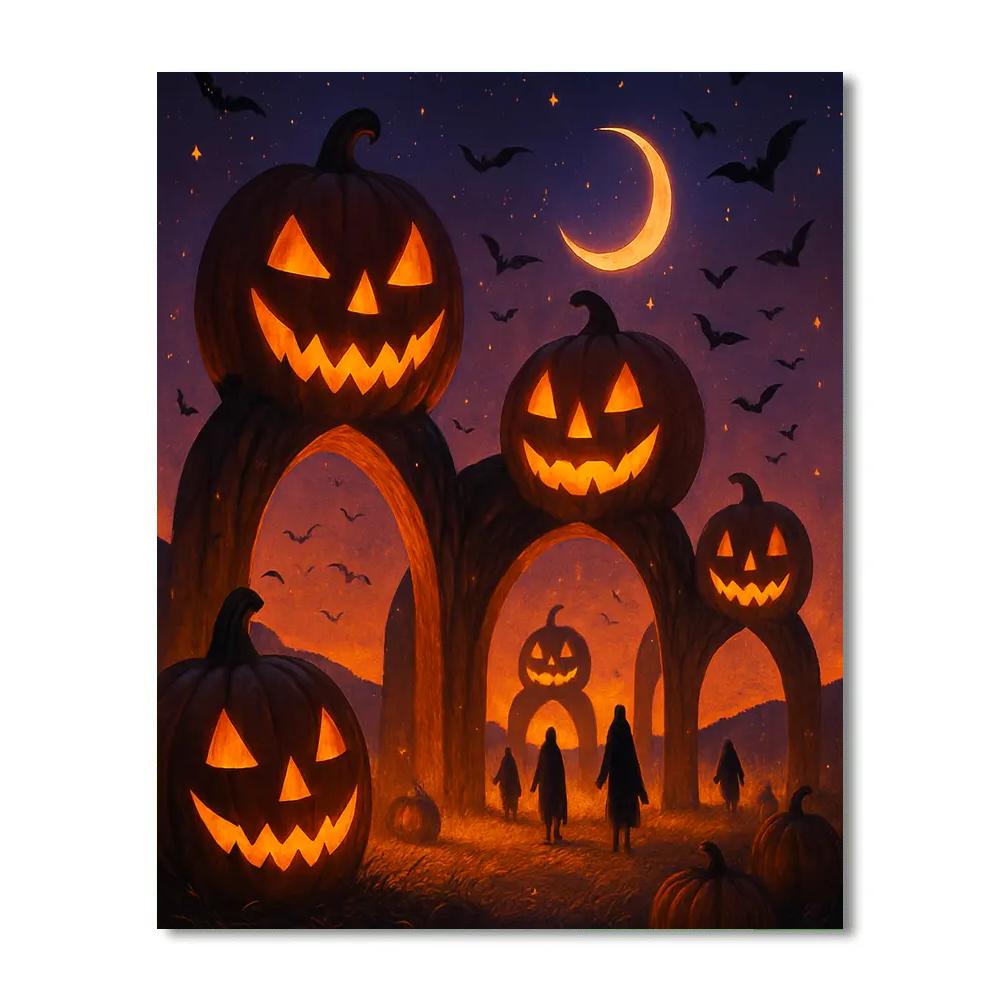 Cathedral Of Pumpkins Painting by numbers kit