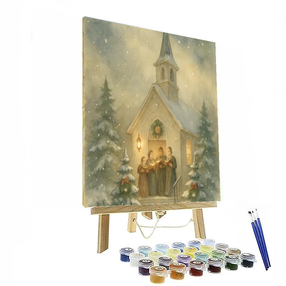 Starry Choir At The Steeple paint by color