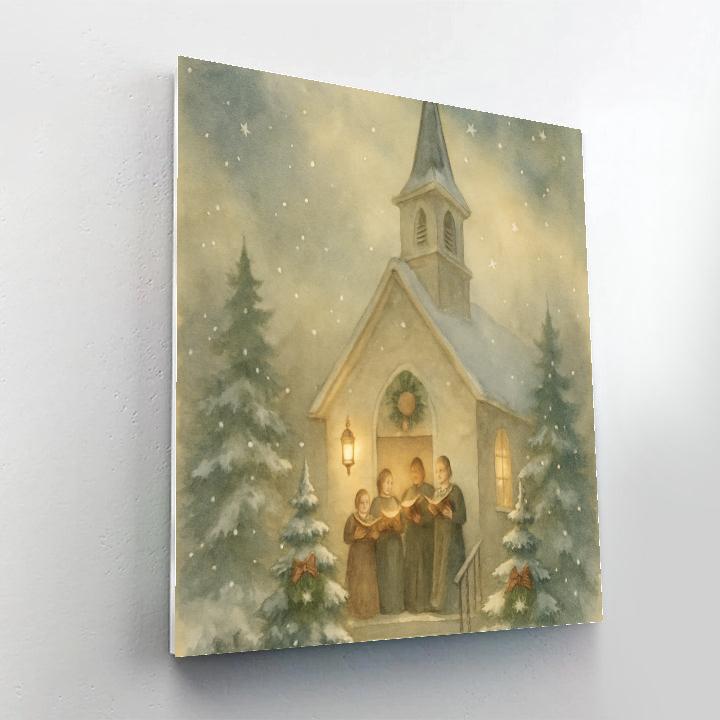 Starry Choir At The Steeple paint by color