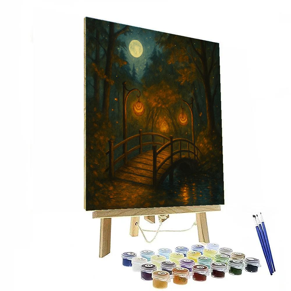 Lantern Bridge To The Enchanted Hollow DIY paint by numbers