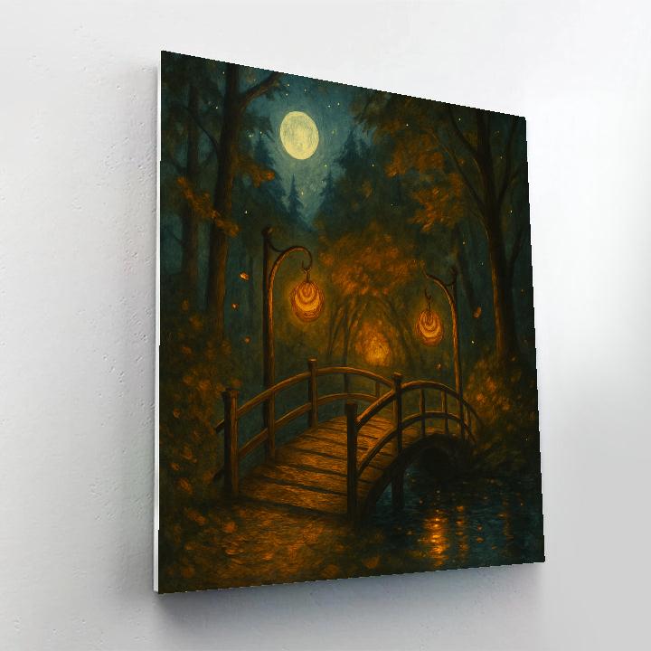 Lantern Bridge To The Enchanted Hollow DIY paint by numbers
