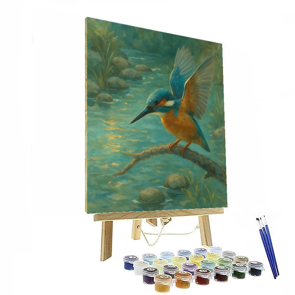 Kingfisher River Pause paint by number