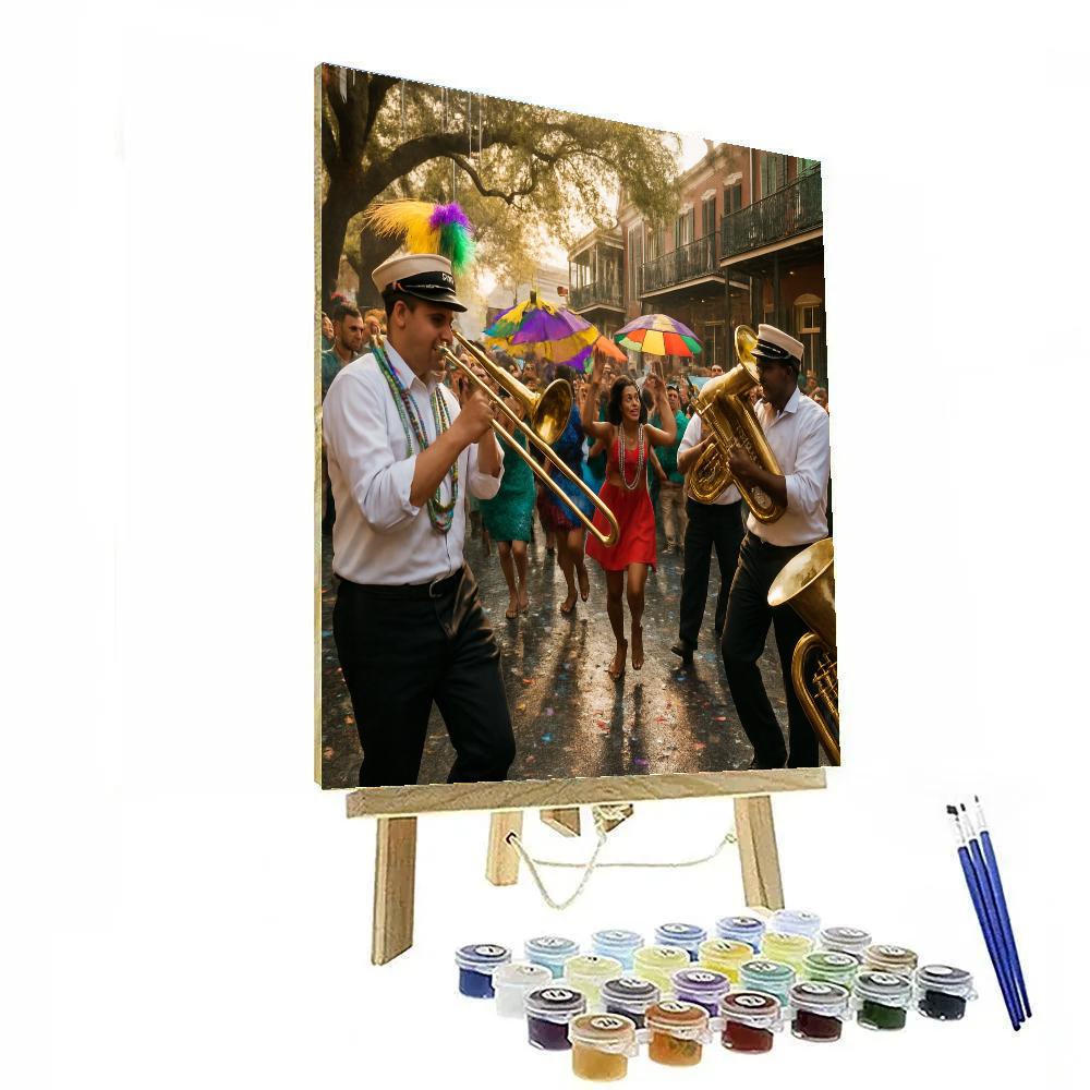Mardi Gras Second Line Parade painting number kit