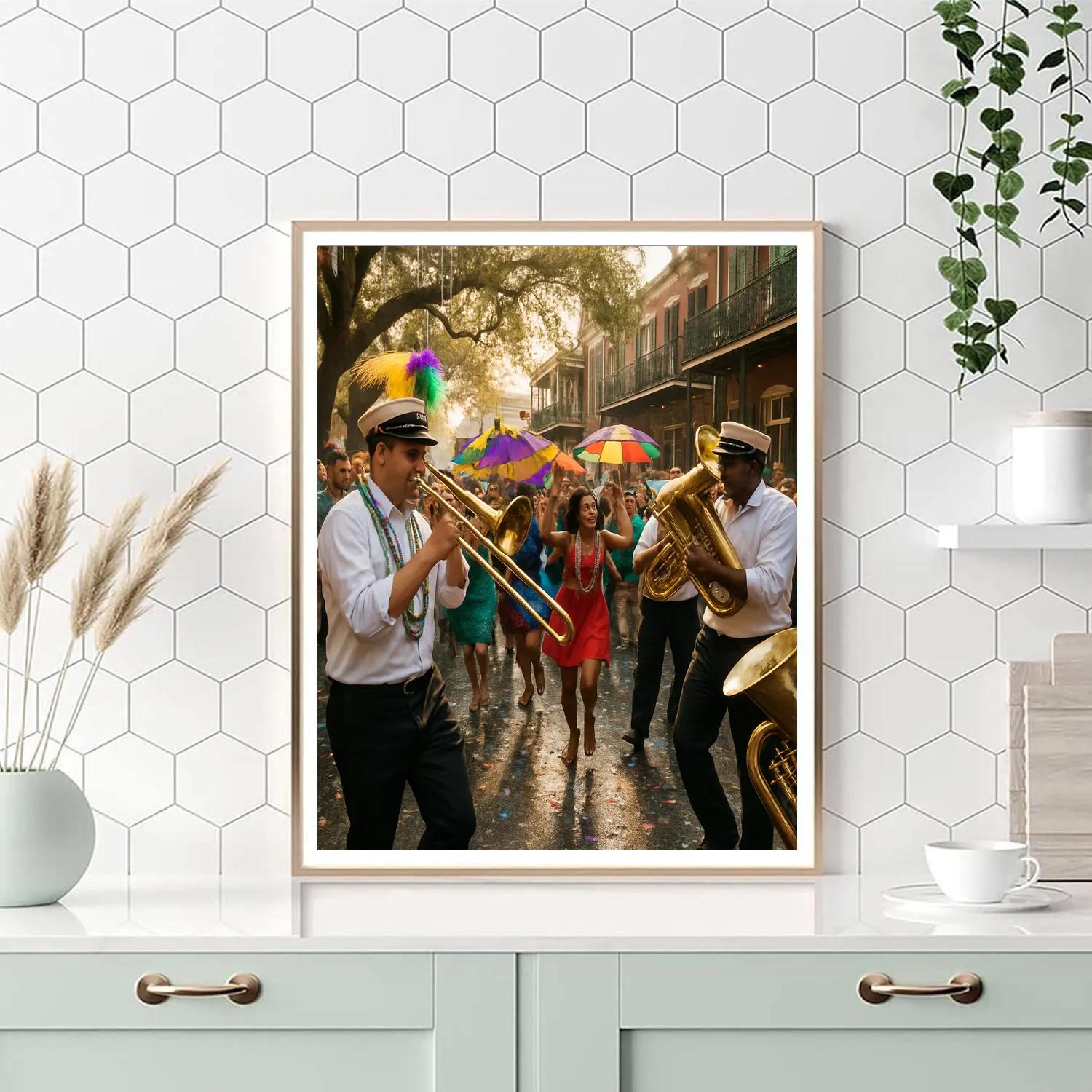 Mardi Gras Second Line Parade painting number kit