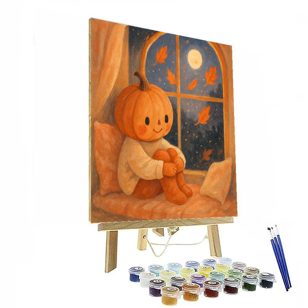 Window Seat Of Whispering Leaves Painting by numbers kit