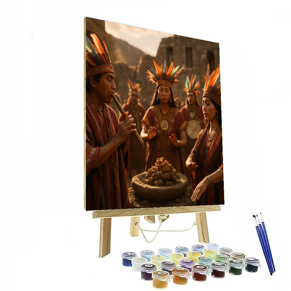 Inti Raymi Plaza Ritual paint by number