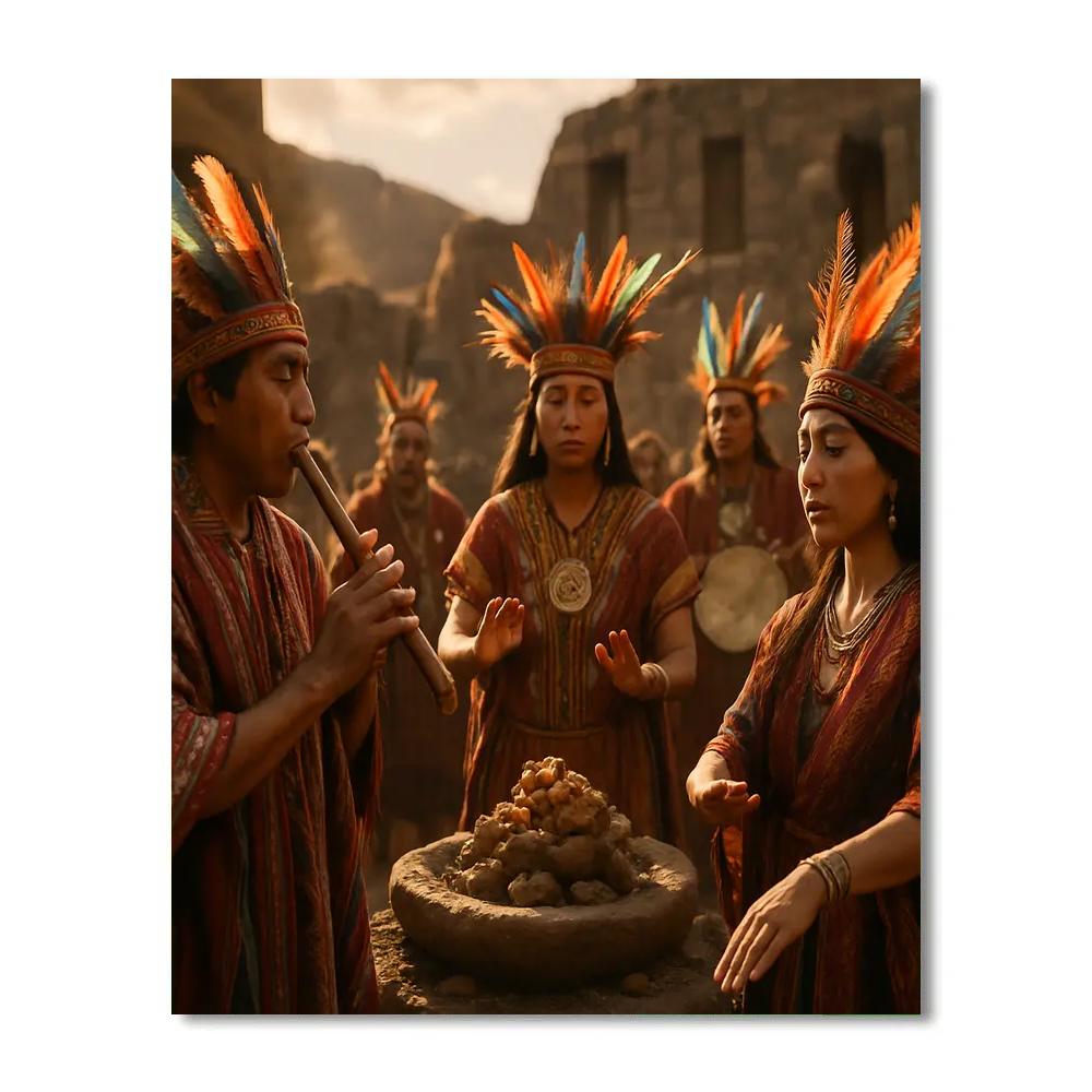 Inti Raymi Plaza Ritual paint by number