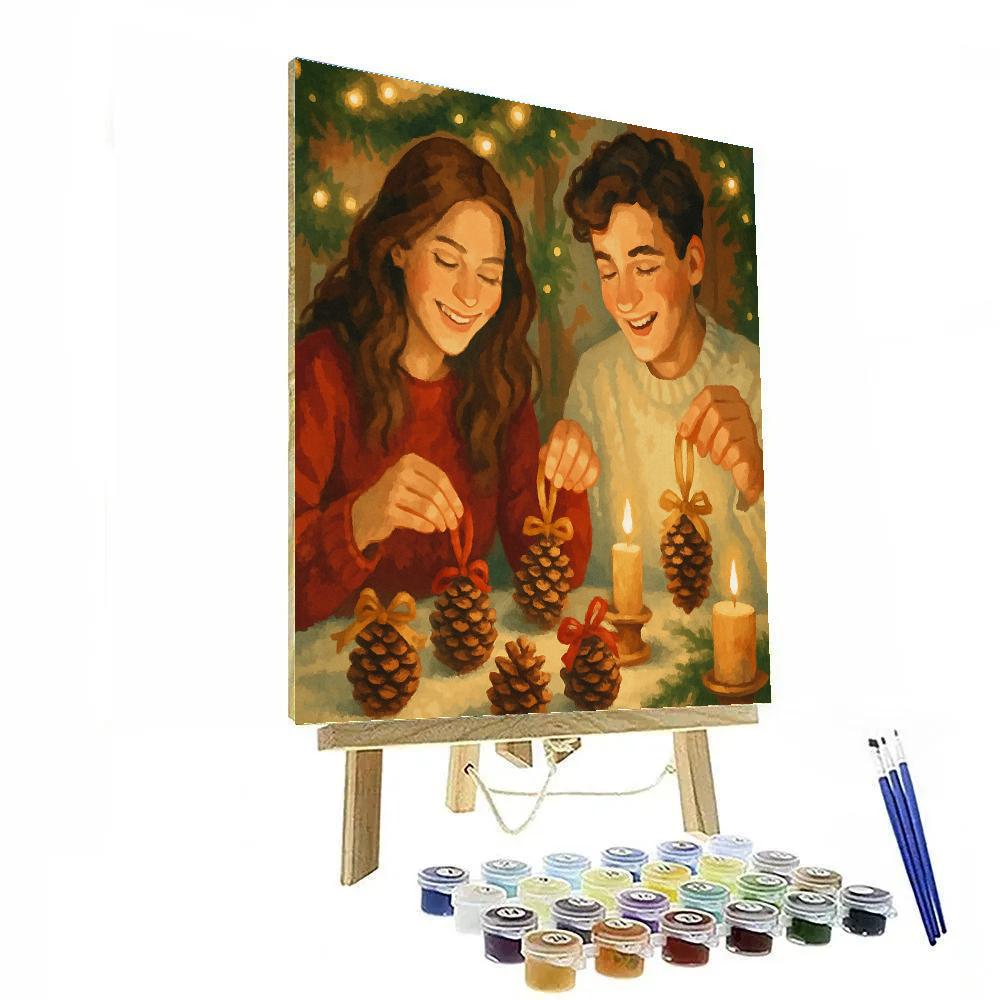 Pinecone Carol painting number kit