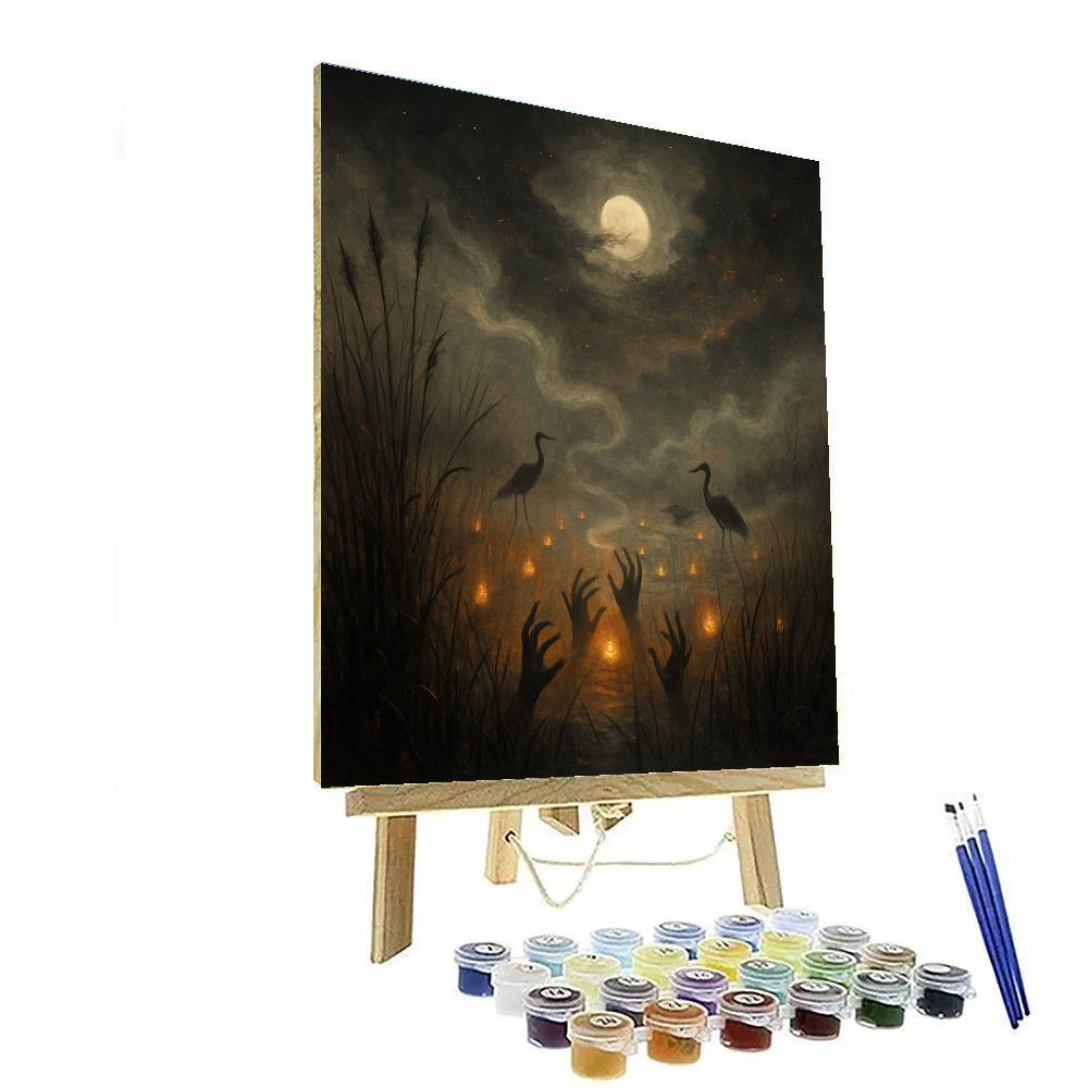 Marsh Of Lost Lanterns paint by color