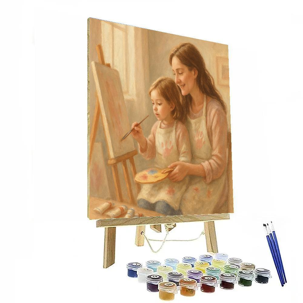 Quiet Painting Session Together Numbered painting kits