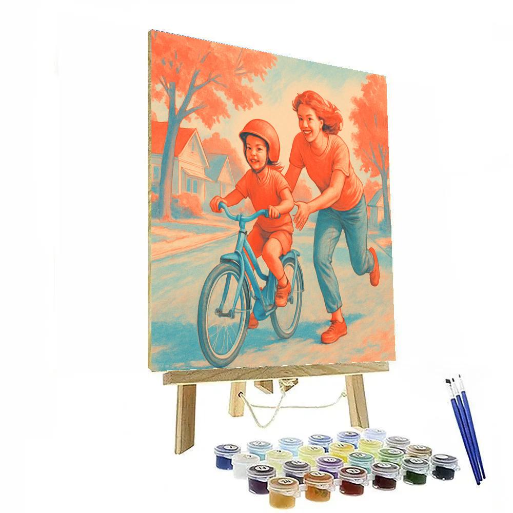 Learning To Ride With Gentle Hands paint by number