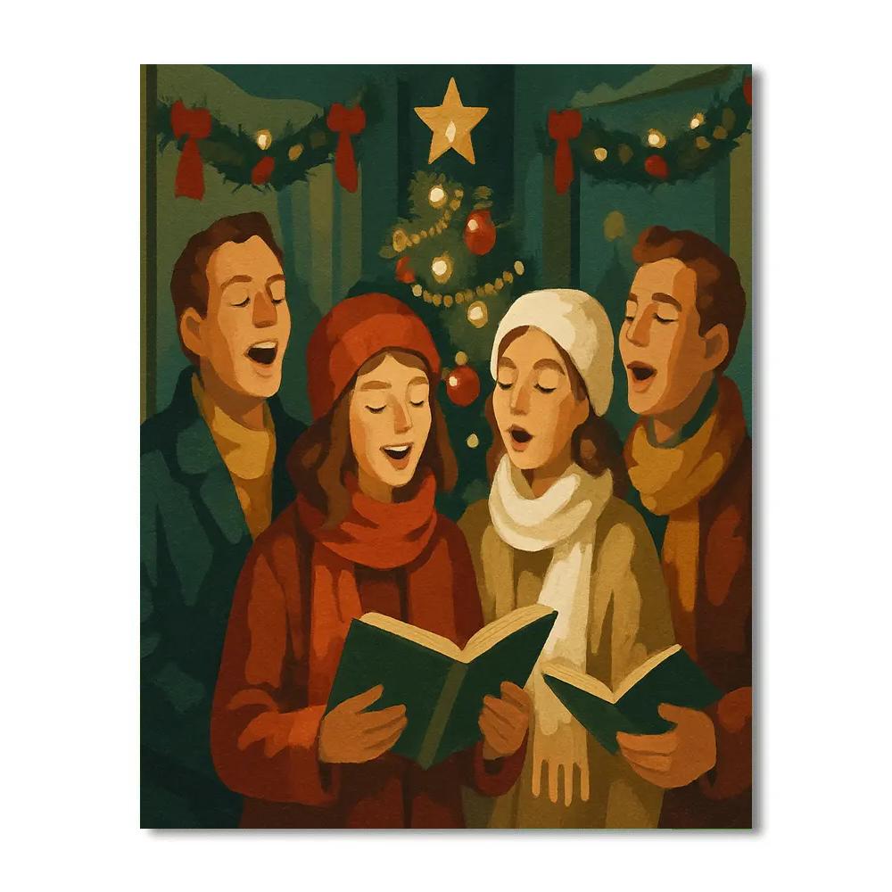 Carols Around The Tree paint by color