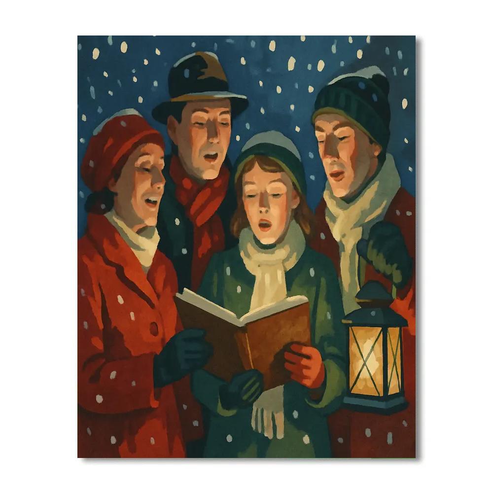 Snowflake Serenade Numbered painting kits