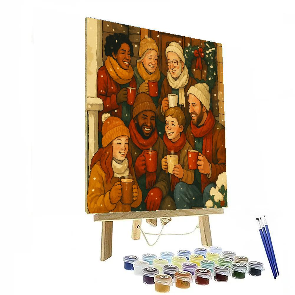 Morning Cocoa Crowd DIY paint by numbers
