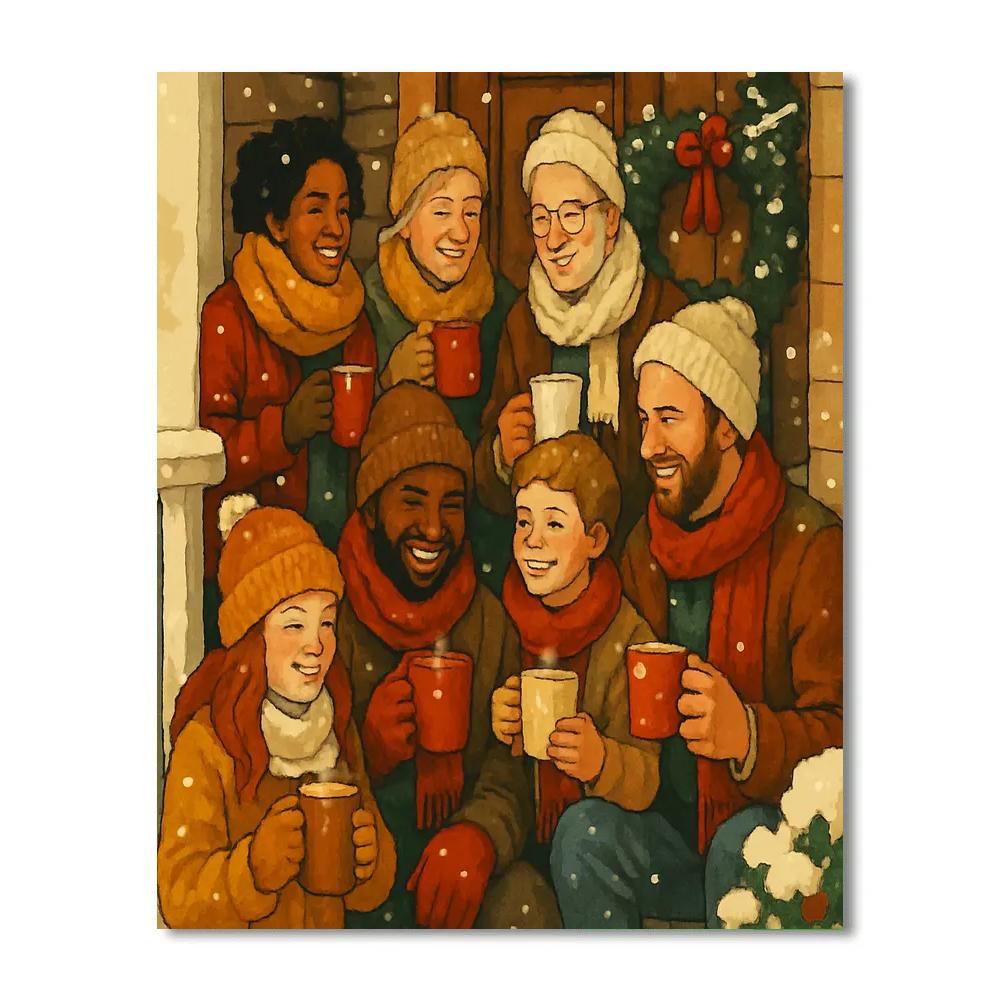 Morning Cocoa Crowd DIY paint by numbers