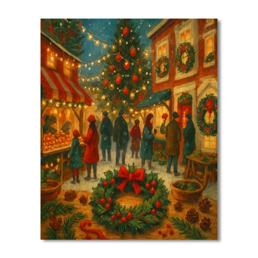 Festival Of Wreaths Plaza Numbered painting kits