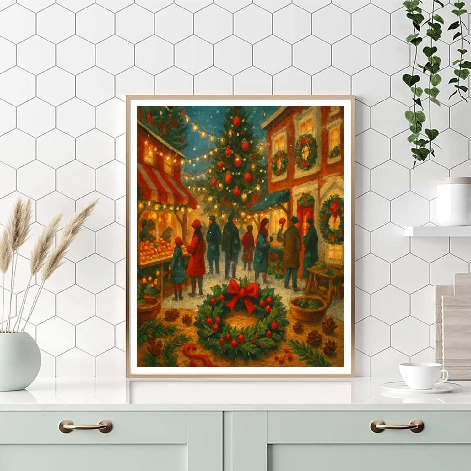 Festival Of Wreaths Plaza Numbered painting kits