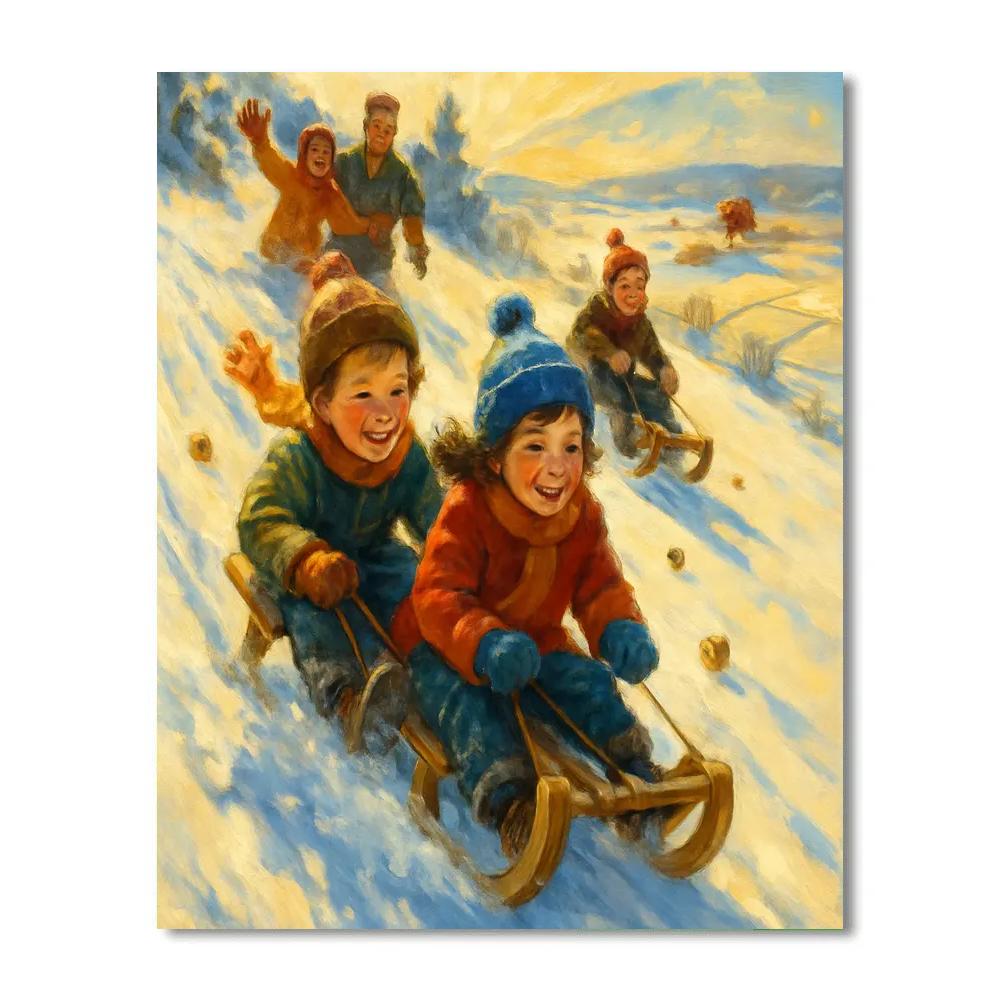 Sleigh Bell Ridge Run painting number kit