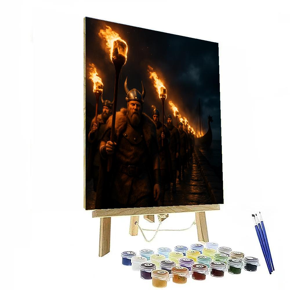Up Helly Aa Fire Procession Paint by numbers kits