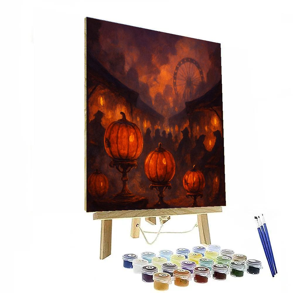 Clockwork Pumpkin Market paint by number