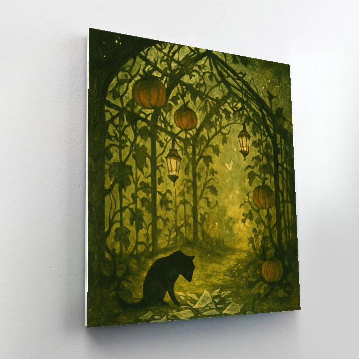 The Glasshouse Of Autumn Echoes Number painting