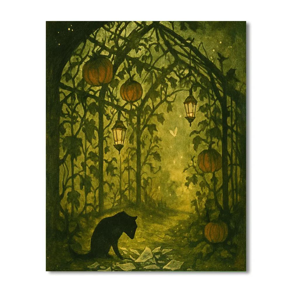 The Glasshouse Of Autumn Echoes Number painting