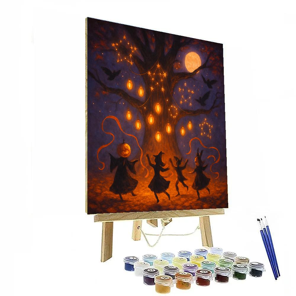 The Lantern Tree Circle paint by color