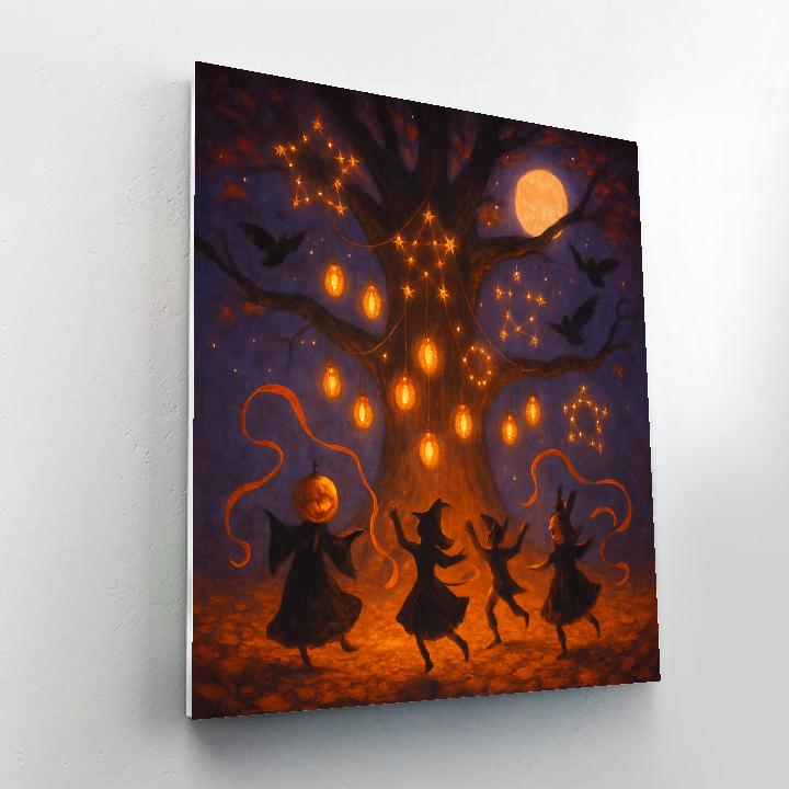 The Lantern Tree Circle paint by color
