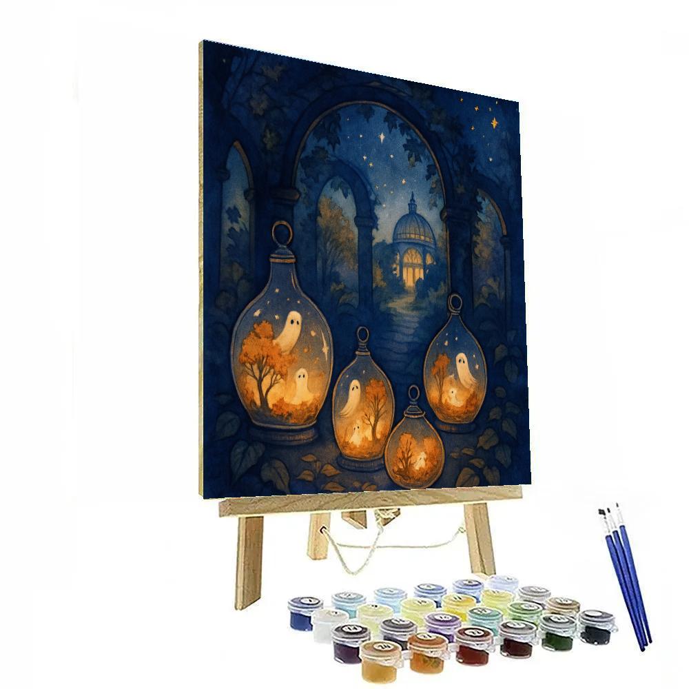 The Glass Lantern Gardens DIY paint by numbers