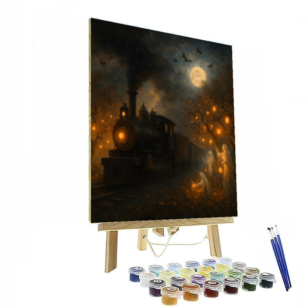 Phantom Orchard Train paint by numbers
