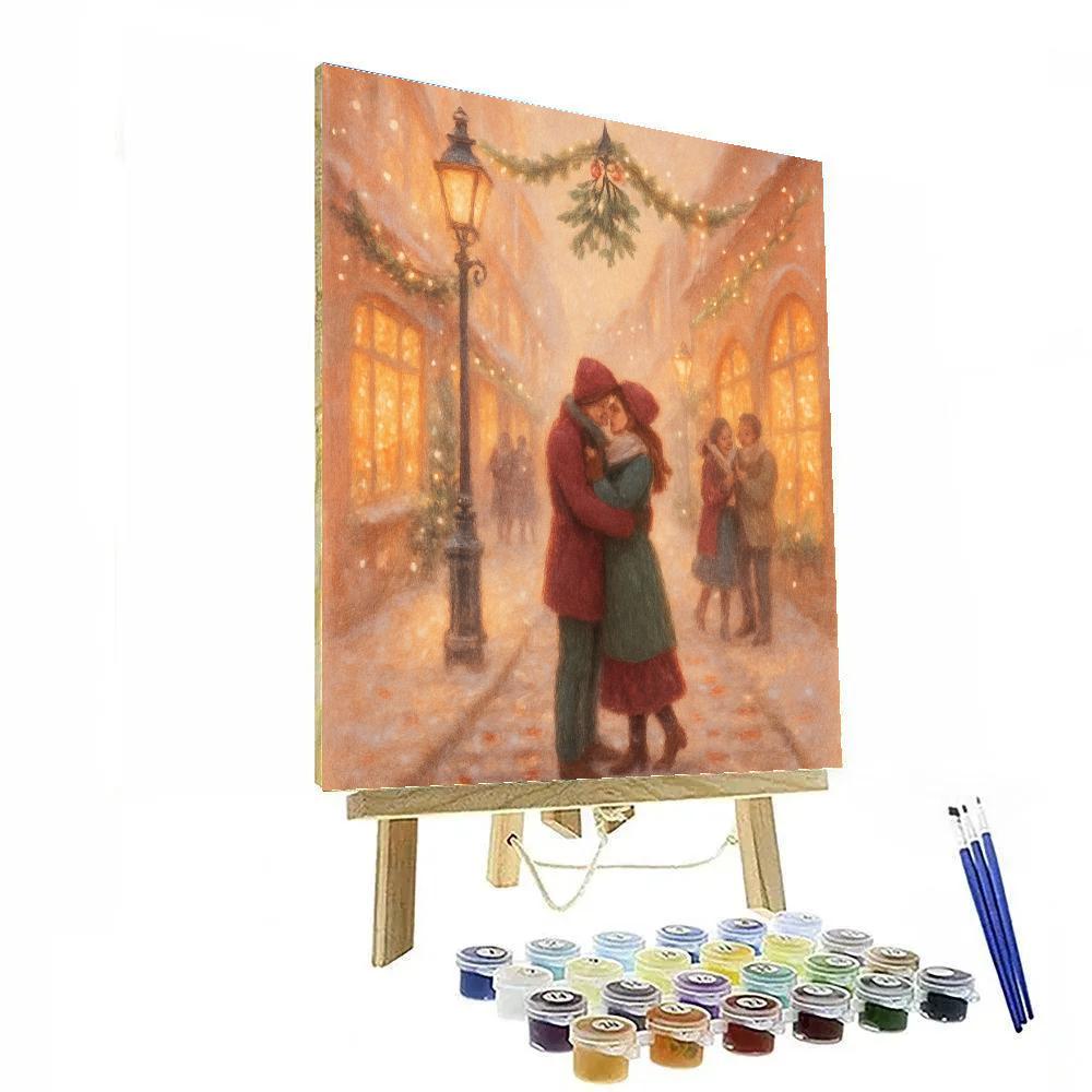 Mistletoe Alley Surprise paint by number