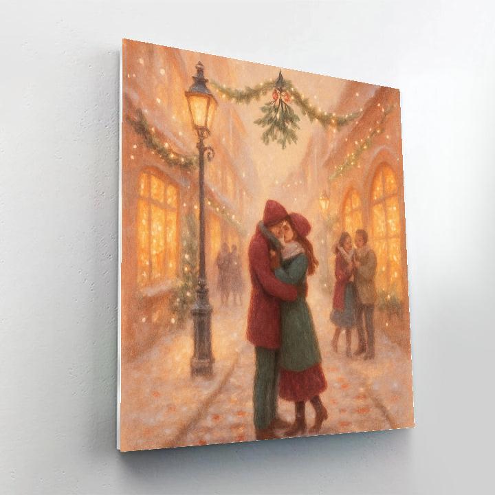 Mistletoe Alley Surprise paint by number