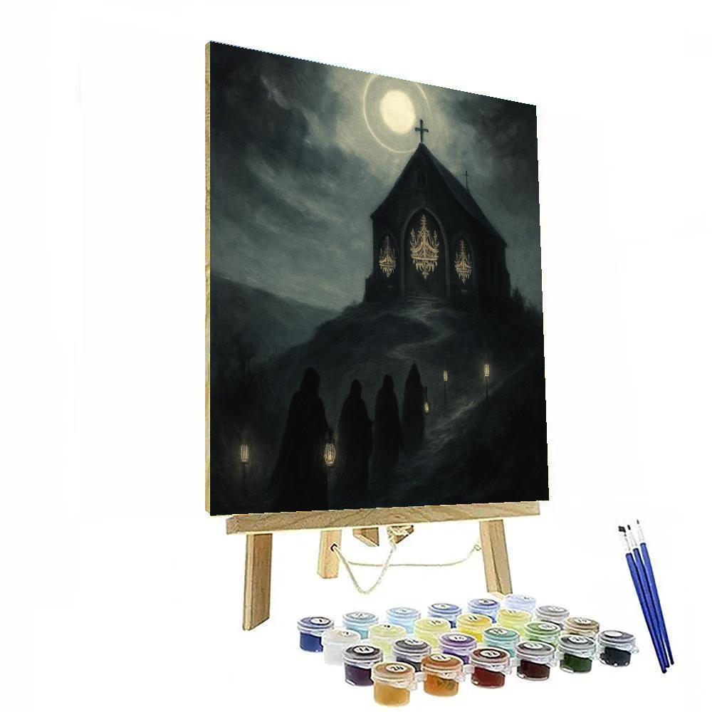 Moonrise At The Bone Chapel Numbered painting kits