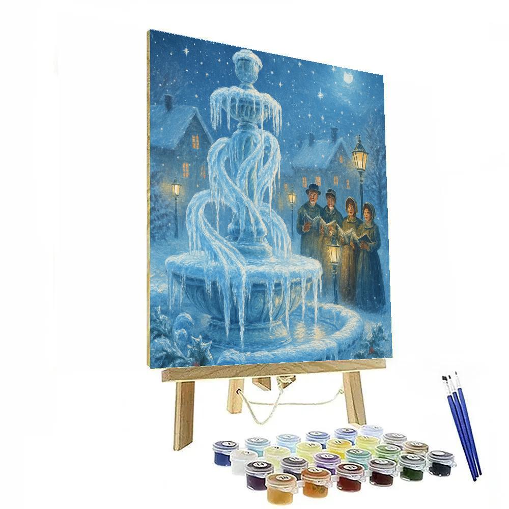 Frozen Fountain Carols Paint by numbers kits
