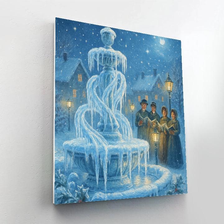 Frozen Fountain Carols Paint by numbers kits