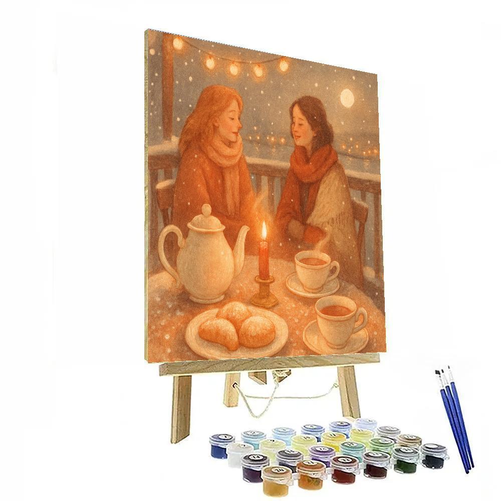Polar Night Tea Party paint by color