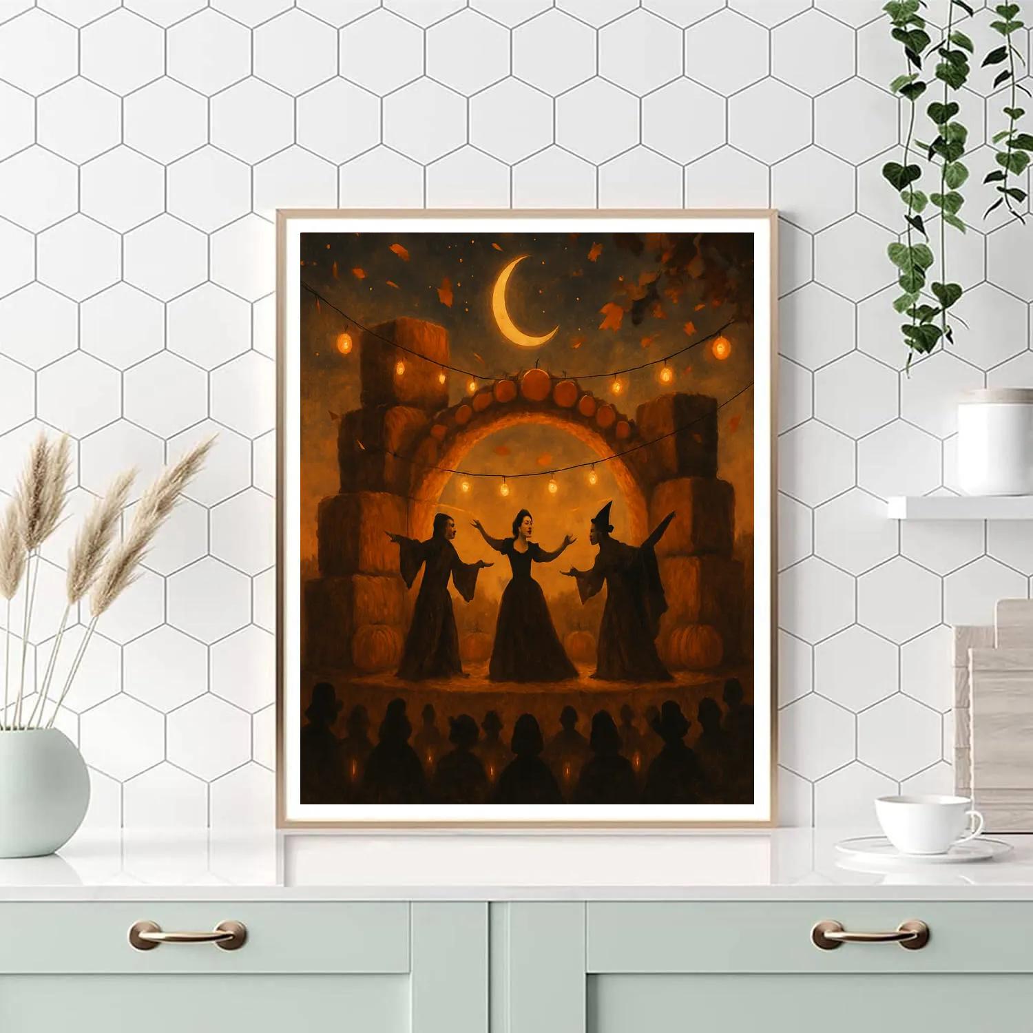 Harvest Lantern Opera Number painting