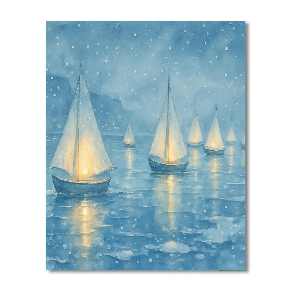 Polar Lantern Regatta Numbered painting kits